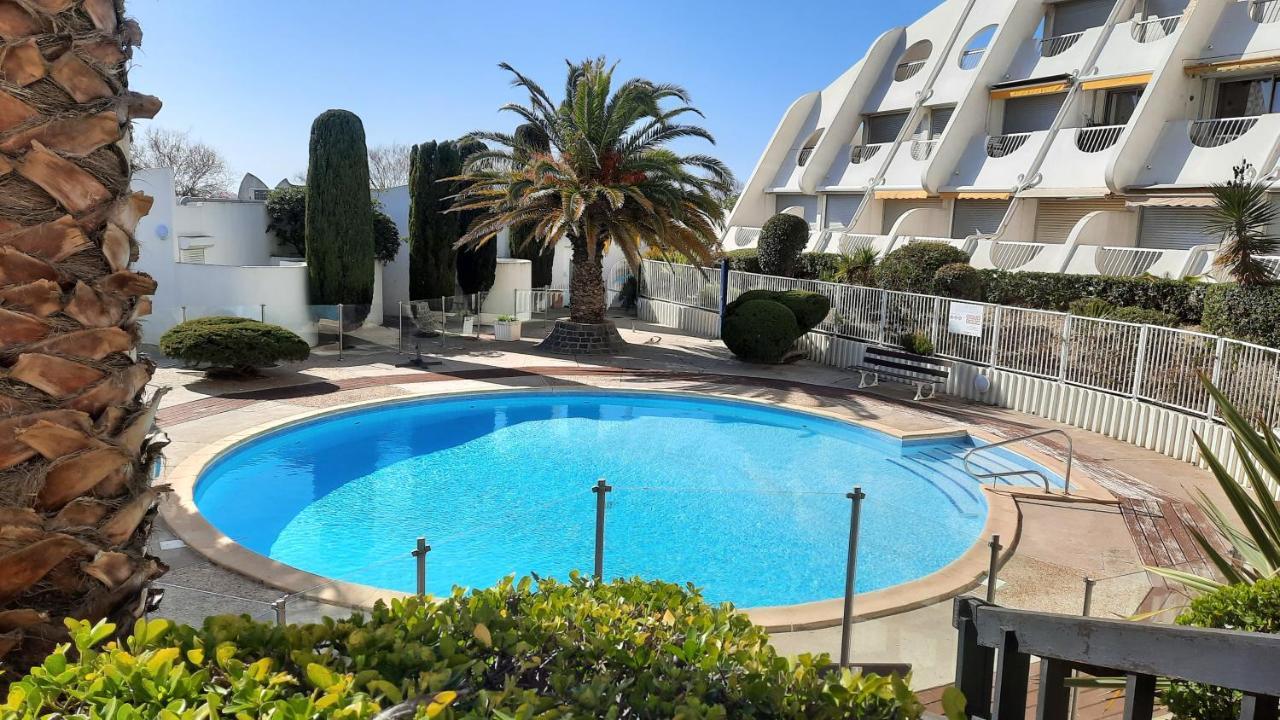 Ancre bleue***, 1ère ligne plage, piscine, Clim. La Grande-Motte Esterno foto
