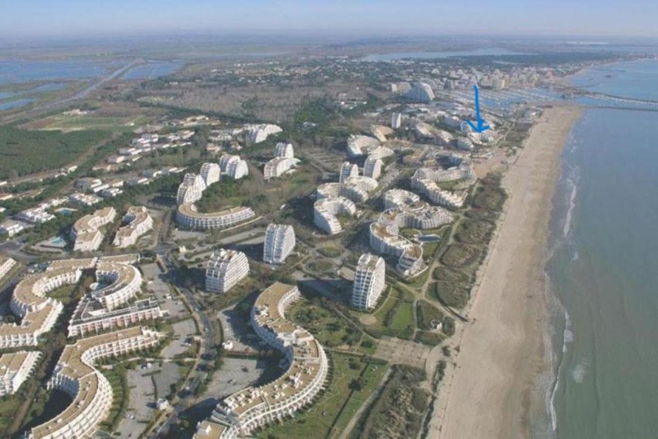 Ancre bleue***, 1ère ligne plage, piscine, Clim. La Grande-Motte Esterno foto